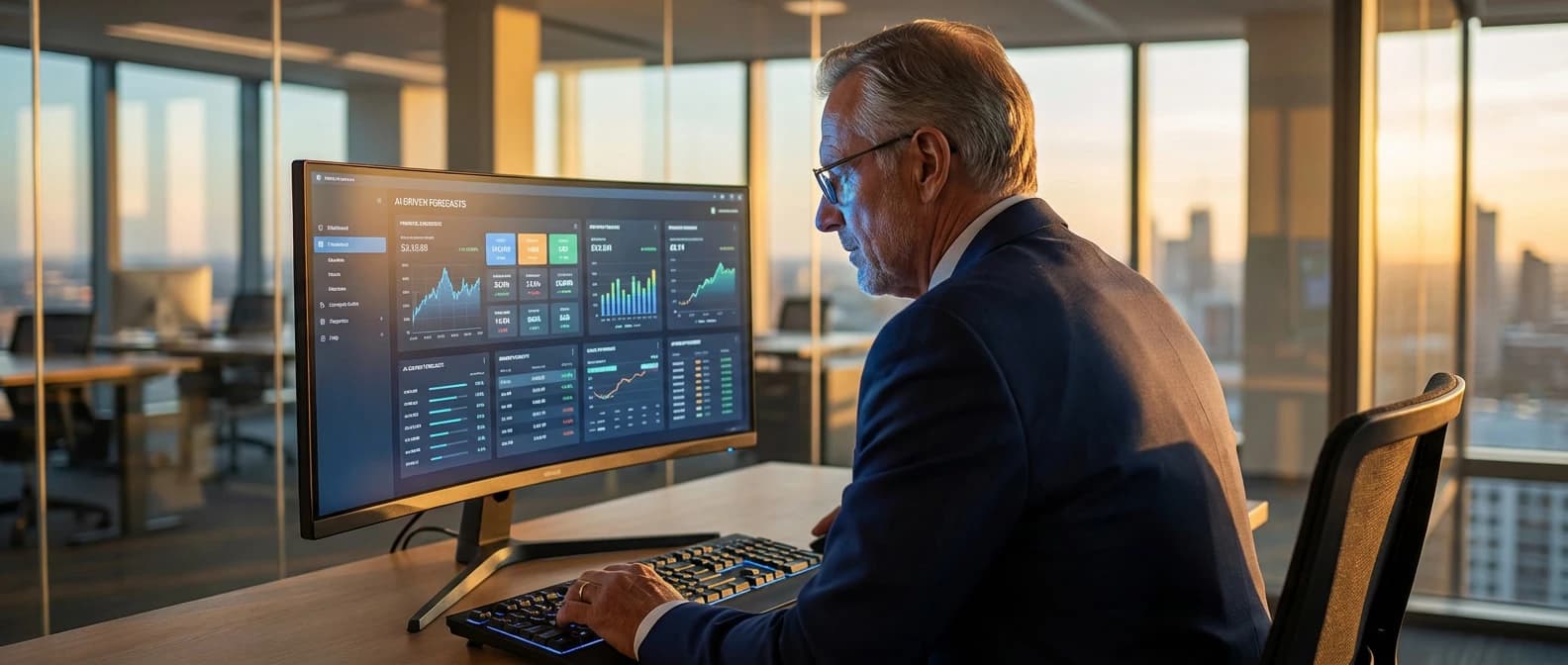 AI-Driven Financial Analytics & Insights — editorial hero