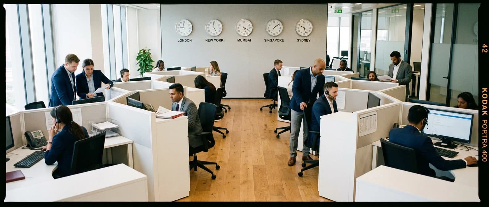 Global Business Services & Shared Services Design — editorial hero